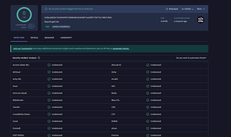 SnailSploit AI obfuscator round 3 — fresh attempt with registry key detection failures in antivirus scanning